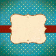 Vintage card design Space for text