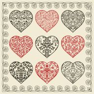 Set of hearts N24