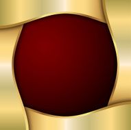 Red and gold template