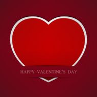 Red Heart paper background eps10 N4