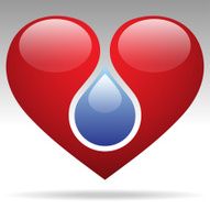 drop and heart
