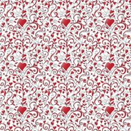 Seamless background with hearts ornament N3