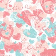 Seamless pattern with hearts N117