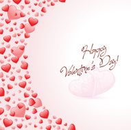 Happy Valentines Day Card with Hearts N2