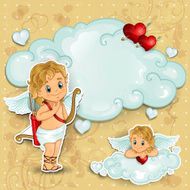 Cupid on clouds N2