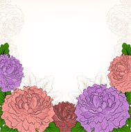 Abstract romantic background with peonies N2