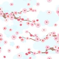 cherry blossoms background seamless N5