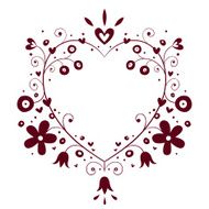 romantic heart frame N2