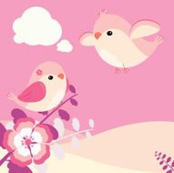 two love birds dating in the forest