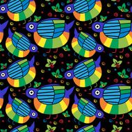 Seamles Pattern With Birds