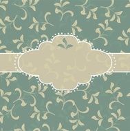 vintage floral pattern with frame