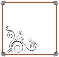 Art Deco Bird Frame ( Vector )