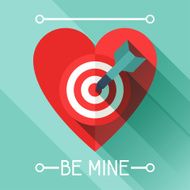 Happy Valentine&#039;s illustration in flat style N18