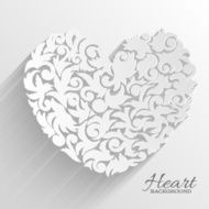 abstract ornament heart illustration background concept N2