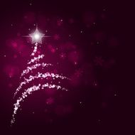 Abstract Bokeh Christmas Tree