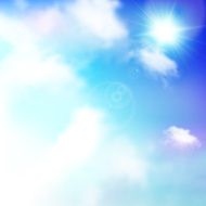 Blue sky vector background