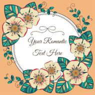Vintage card with floral elements N3