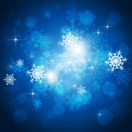 Abstract Christmas Snow Card