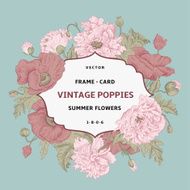 Vintage Floral Frame N31