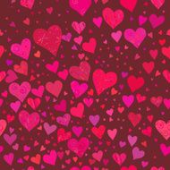 Cute background set of hearts