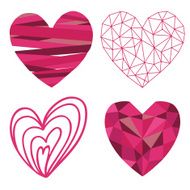 vector heart design collection