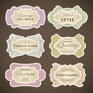 Vintage labels set N29