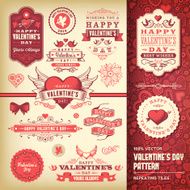 Valentine's day label set N2