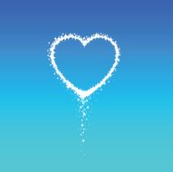 Blue Crystal Love sparkler