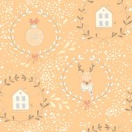 Seamless Christmas pattern with a reindeer N2