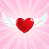 Flying heart symbol N2