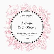 Wreath with exotic flowers N3
