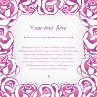 Floral card with roses N21