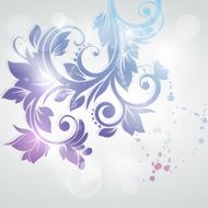 Elegant floral swirl - Illustration