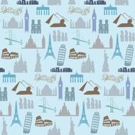 Landmarks seamless pattern N2