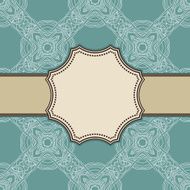 Vintage vector flower frame N137