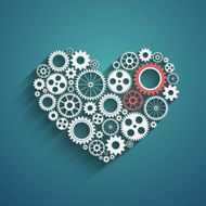 Heart with gears N6