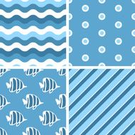 Vector seamless tiling patterns