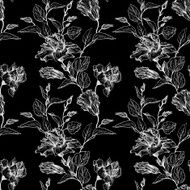 vintage vector floral seamless pattern N13