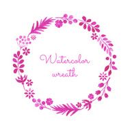 Watercolor wreath N15