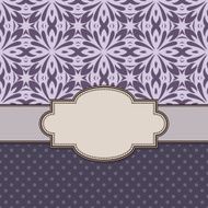 Vintage vector flower frame N138