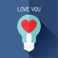 Happy Valentine&#039;s illustration in flat style N20