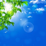Blue Nature Background