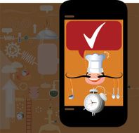 Phone with Food service