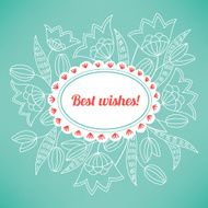 Greeting card with tulips N23