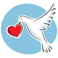 Dove With Heart N2
