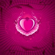 Valentine floral Background