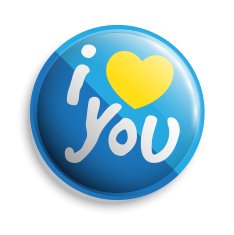 I love you button