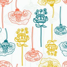floral seamless pattern N701