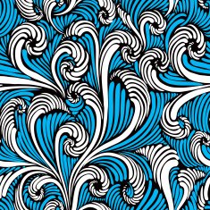 Vintage style floral seamless pattern