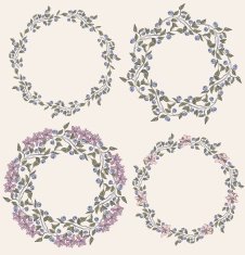 floral frame N204